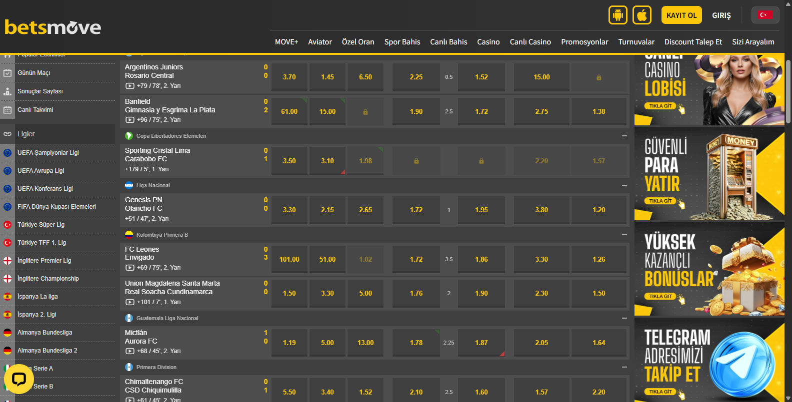 Betsmove Slot Oyunları