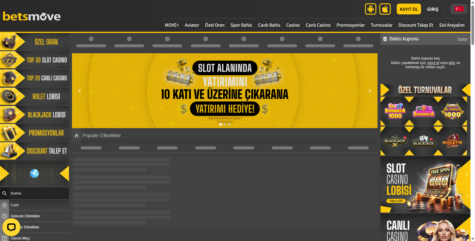 Betsmove Twitter'dan Yeni Adresi Öğrenme